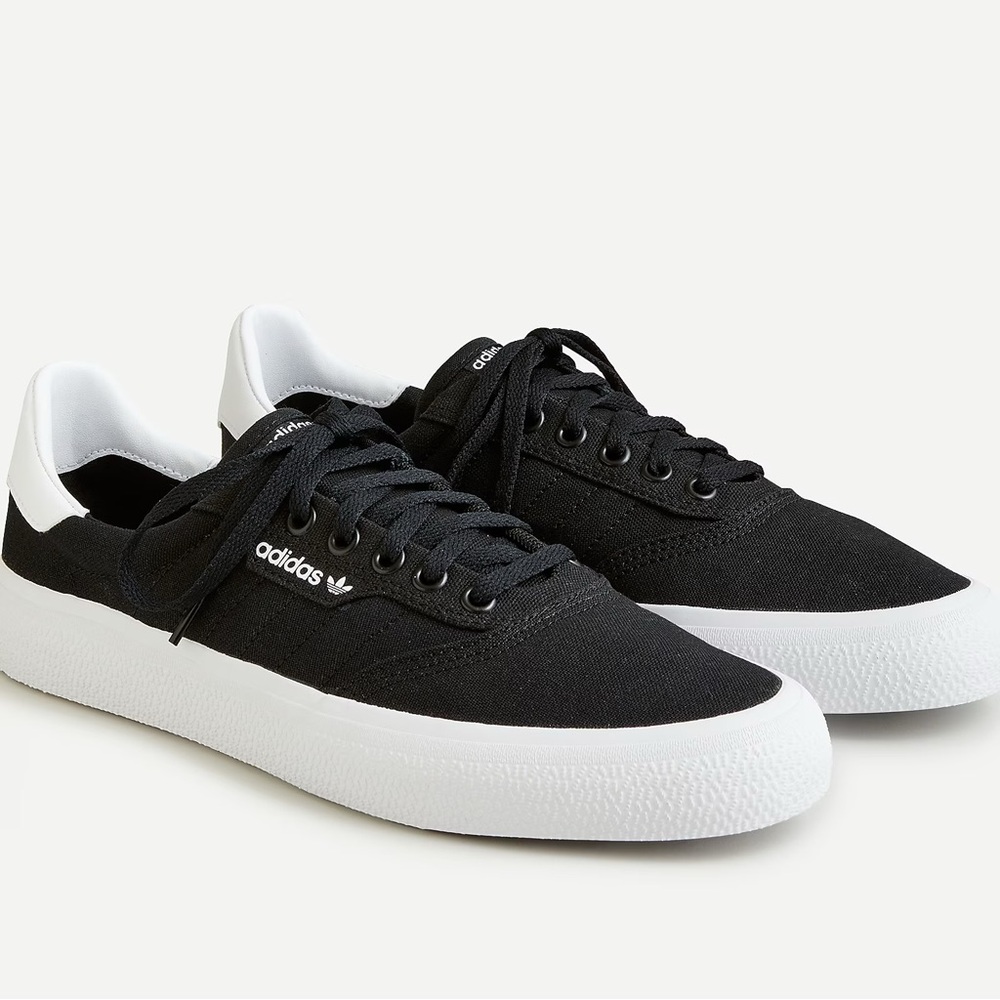 Adidas Men's Black Canvas skater Sneakers